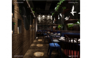華為那里餐飲設(shè)計(jì)-惠州客二代餐廳